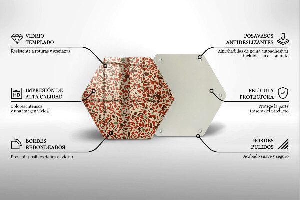 Tabla de cortar de vidrio Gres fino