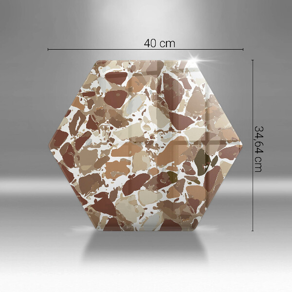 Tabla de cortar de vidrio Manchas decorativas de piedra