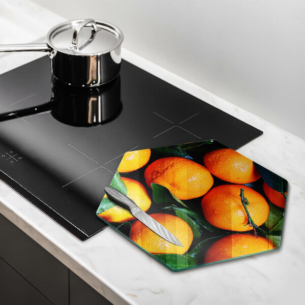 Tabla de cortar de vidrio Naranja
