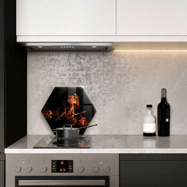 Tabla de cortar de vidrio Enciende una llama viva