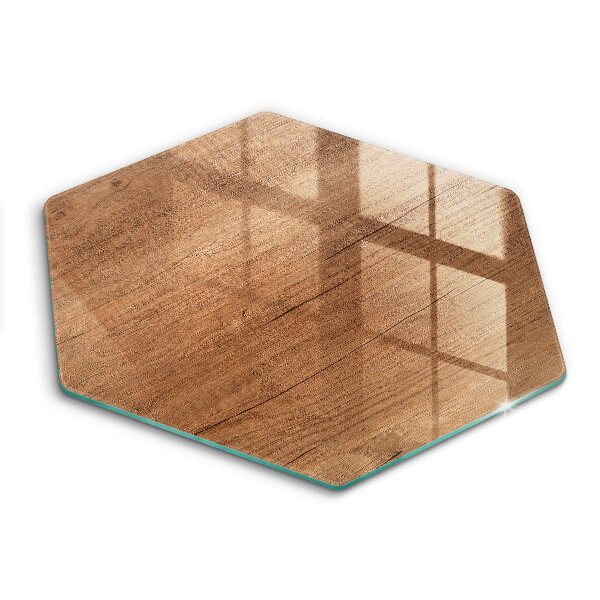 Tabla de cortar de vidrio Textura de madera