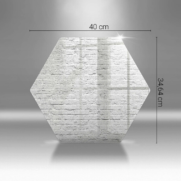 Tabla de cortar de vidrio Pared de ladrillo