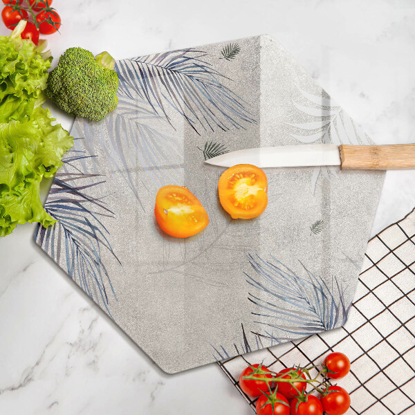 Tabla de cortar de vidrio Hojas sutiles