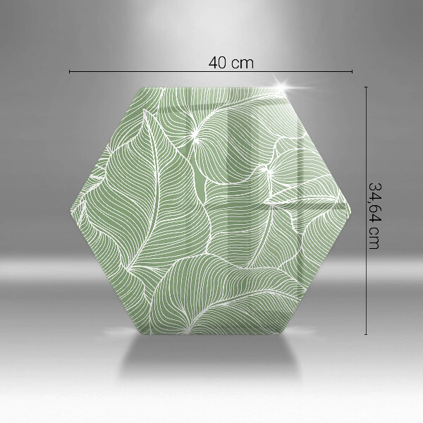 Tabla de cortar de vidrio Hojas lineales