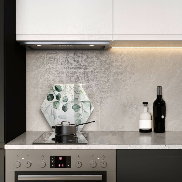 Tabla de cortar de vidrio Plantas pintadas