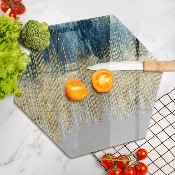 Tabla de cortar de vidrio Abstracción del diseñador