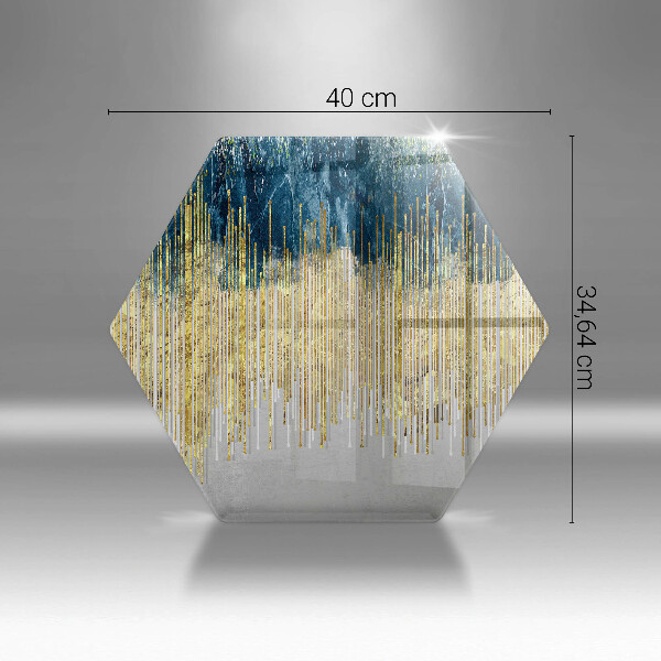 Tabla de cortar de vidrio Abstracción del diseñador