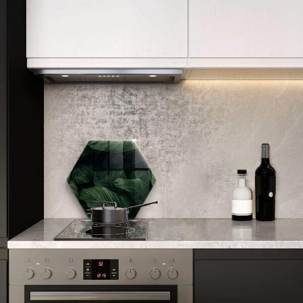 Tabla de cortar de vidrio Hojas oscuras