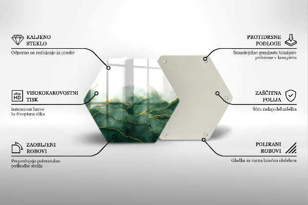 Tabla de cortar de vidrio Naturaleza abstracta