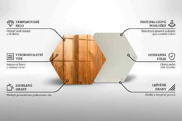 Tabla de cortar de vidrio Tablones de madera