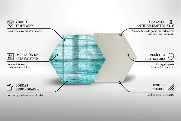 Tabla de cortar de vidrio Tableros de madera antiguos