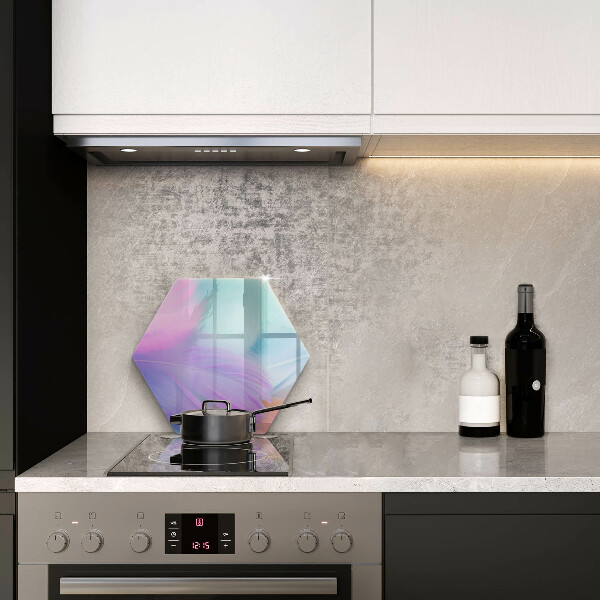 Tabla de cortar de vidrio Plumas pasteles