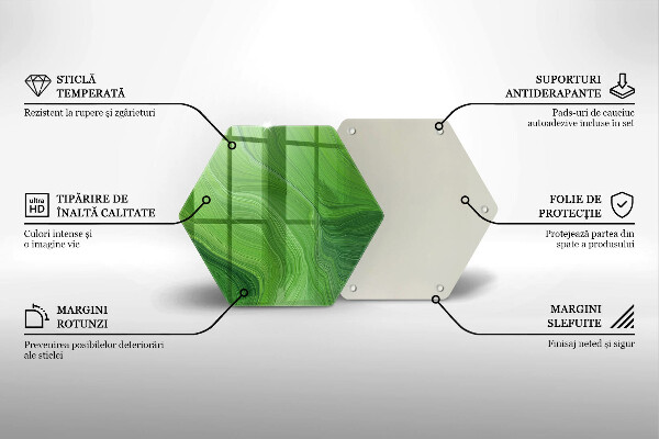 Tabla de cortar de vidrio Textura abstracta