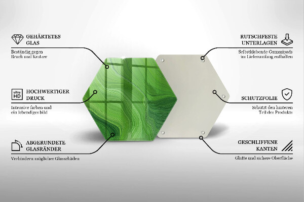 Tabla de cortar de vidrio Textura abstracta