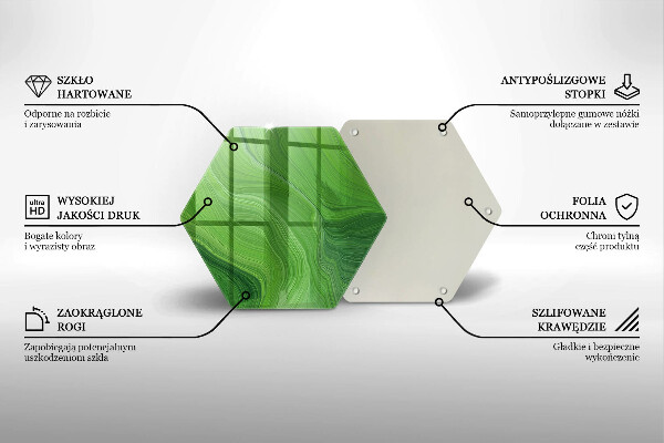 Tabla de cortar de vidrio Textura abstracta