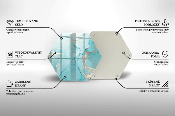 Tabla de cortar de vidrio Abstracción de piedra