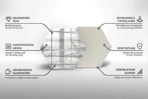 Tabla de cortar de vidrio Tableros de madera brillantes