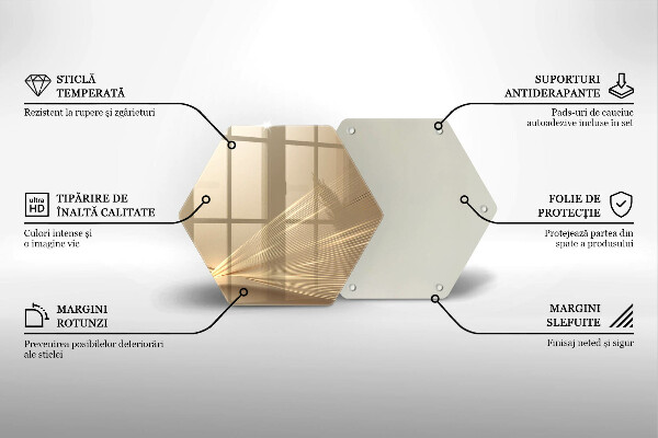 Tabla de cortar de vidrio Abstracción moderna