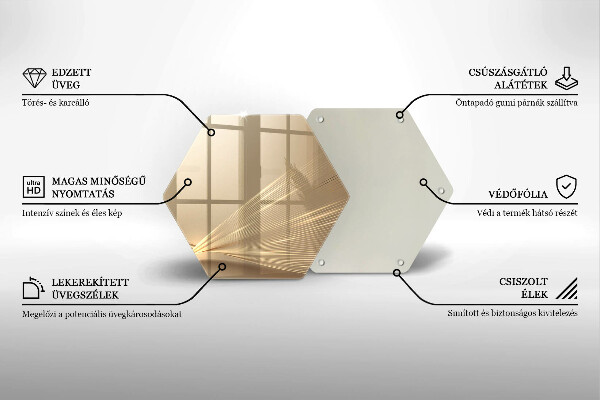 Tabla de cortar de vidrio Abstracción moderna