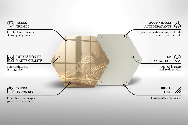 Tabla de cortar de vidrio Abstracción moderna