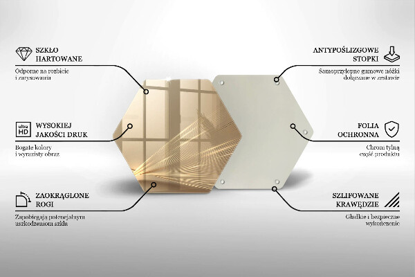 Tabla de cortar de vidrio Abstracción moderna