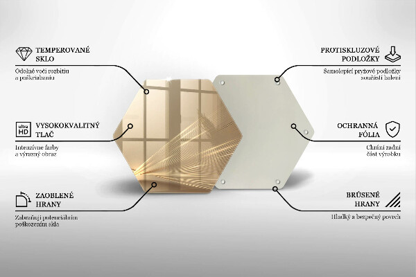 Tabla de cortar de vidrio Abstracción moderna