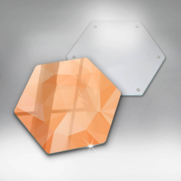 Tabla de cortar de vidrio Fondo geométrico