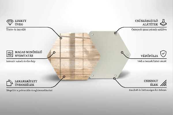 Tabla de cortar de vidrio Tablones de madera