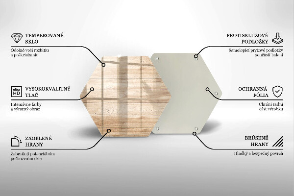 Tabla de cortar de vidrio Tablones de madera