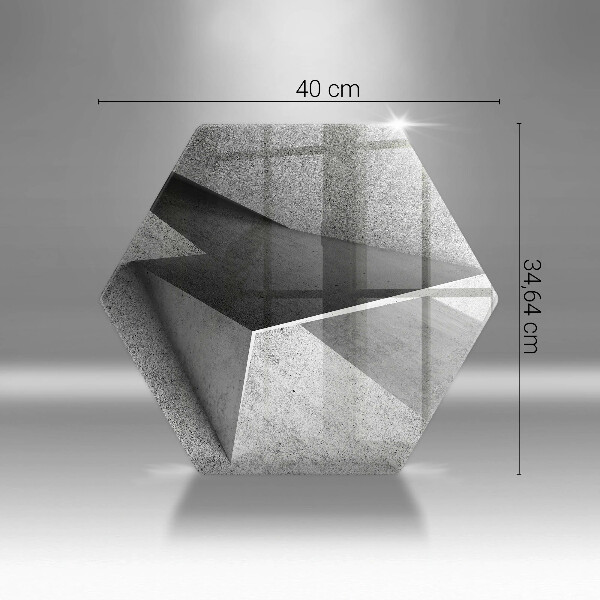 Tabla de cortar de vidrio Abstracción concreta