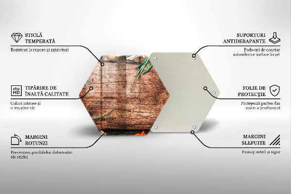 Tabla de cortar de vidrio Tablero de cocina de madera