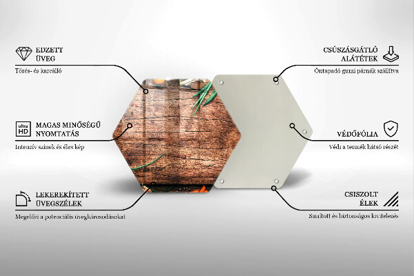 Tabla de cortar de vidrio Tablero de cocina de madera