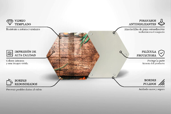 Tabla de cortar de vidrio Tablero de cocina de madera