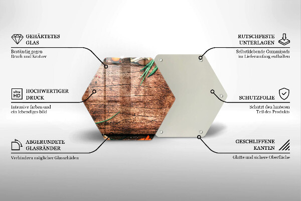 Tabla de cortar de vidrio Tablero de cocina de madera