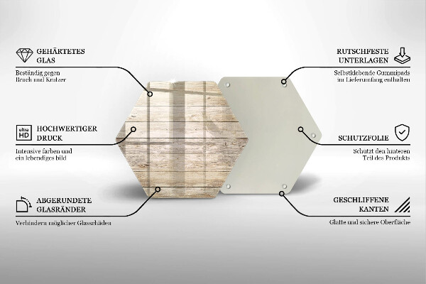 Tabla de cortar de vidrio Tablones de madera
