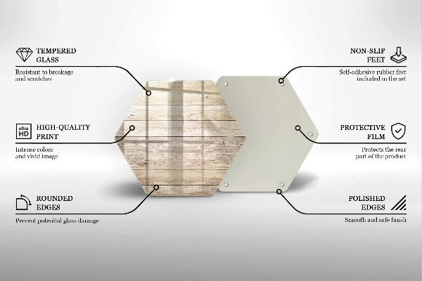 Tabla de cortar de vidrio Tablones de madera