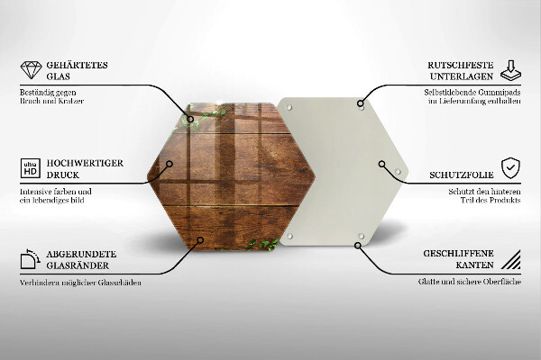 Tabla de cortar de vidrio Tablas y hojas de madera