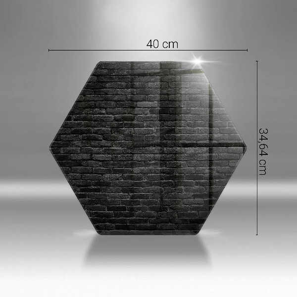 Tabla de cortar de vidrio Pared de ladrillo