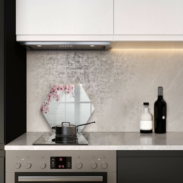 Tabla de cortar de vidrio Flores en las tablas