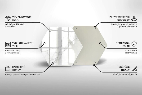 Tabla de cortar de vidrio Fondo de piedra de mármol