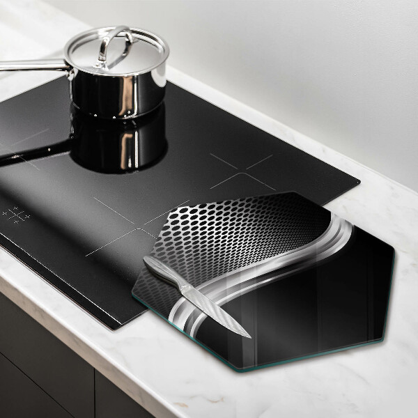 Tabla de cortar de vidrio Estructura metálica