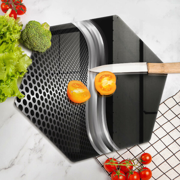 Tabla de cortar de vidrio Estructura metálica