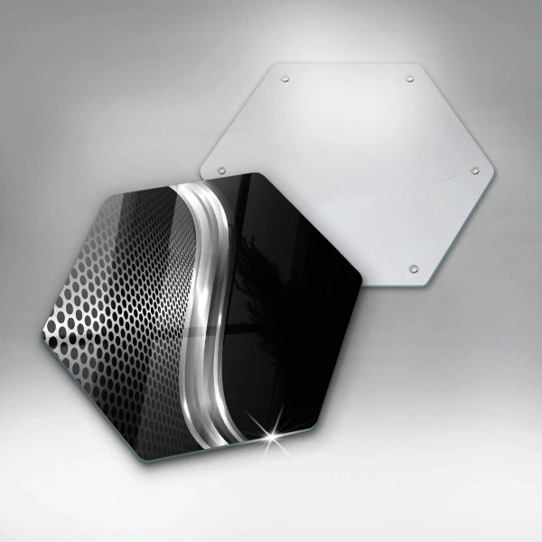 Tabla de cortar de vidrio Estructura metálica