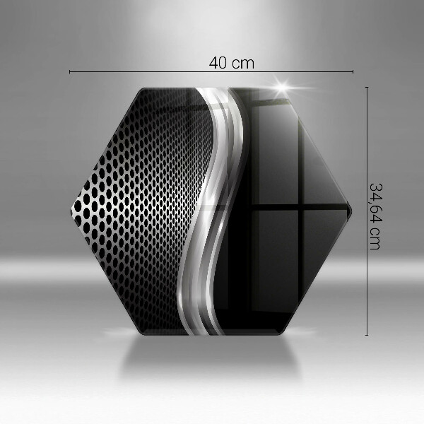 Tabla de cortar de vidrio Estructura metálica