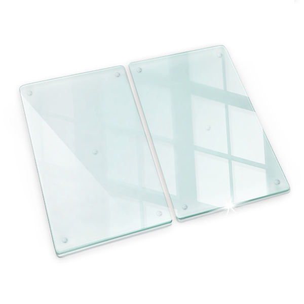 Tabla de cortar de vidrio transparente de 2x30x52 cm
