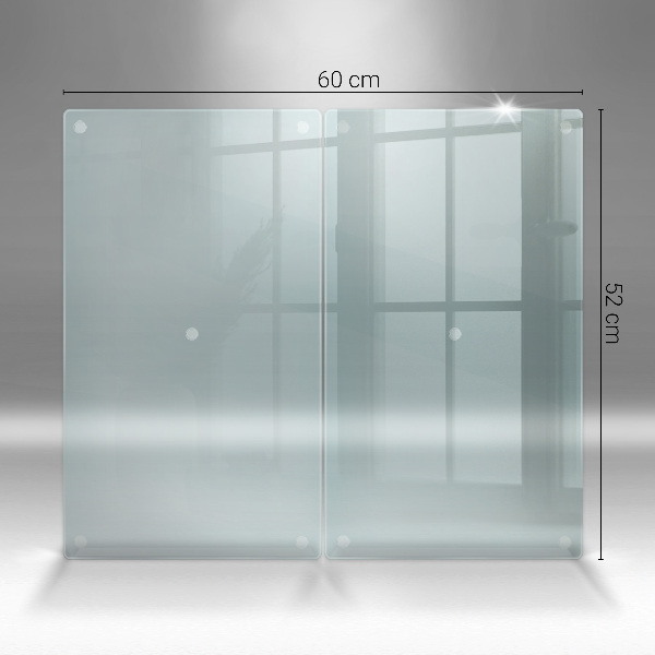Tabla de cortar de vidrio transparente de 2x30x52 cm