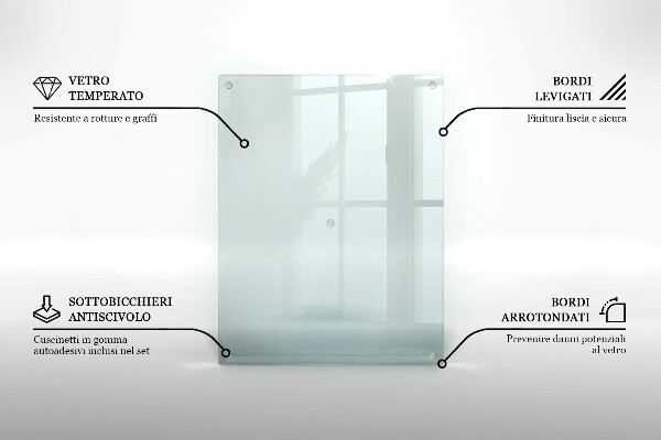 Cubierta de vidrio templado transparente de 2x40x52 cm