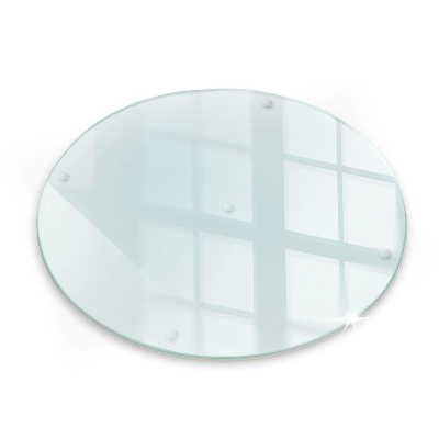 Plato de vidrio templado transparente de 30 cm