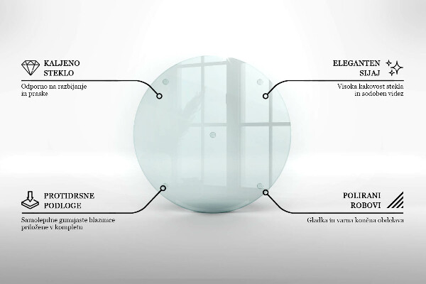 De vidrio templado transparente 30 cm