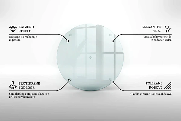 Estante de vidrio templado transparente de 40 cm
